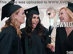 omg milf grad party explodes into wild reverse gangbang chaos