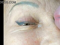 Milf Eyes Covered in Extreme Close-Up Cumshot Orgasm
