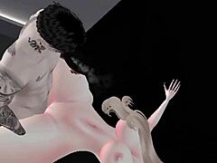 Tits Dripping Cum in Mouth After Hard Fuck