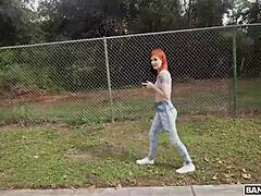 sawyer kelly's shaved tight pussy stretched by huge dick