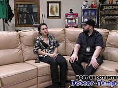 Dr Tampa Gives Mara Luv Pierced Nipple Exam With Toys
