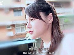 shy office lady model hopeful swallows cum after barefoot doggystyle at work